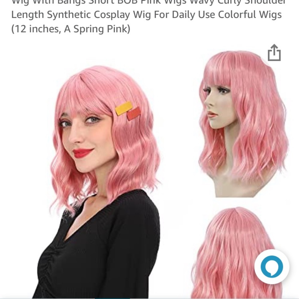 Pink wig